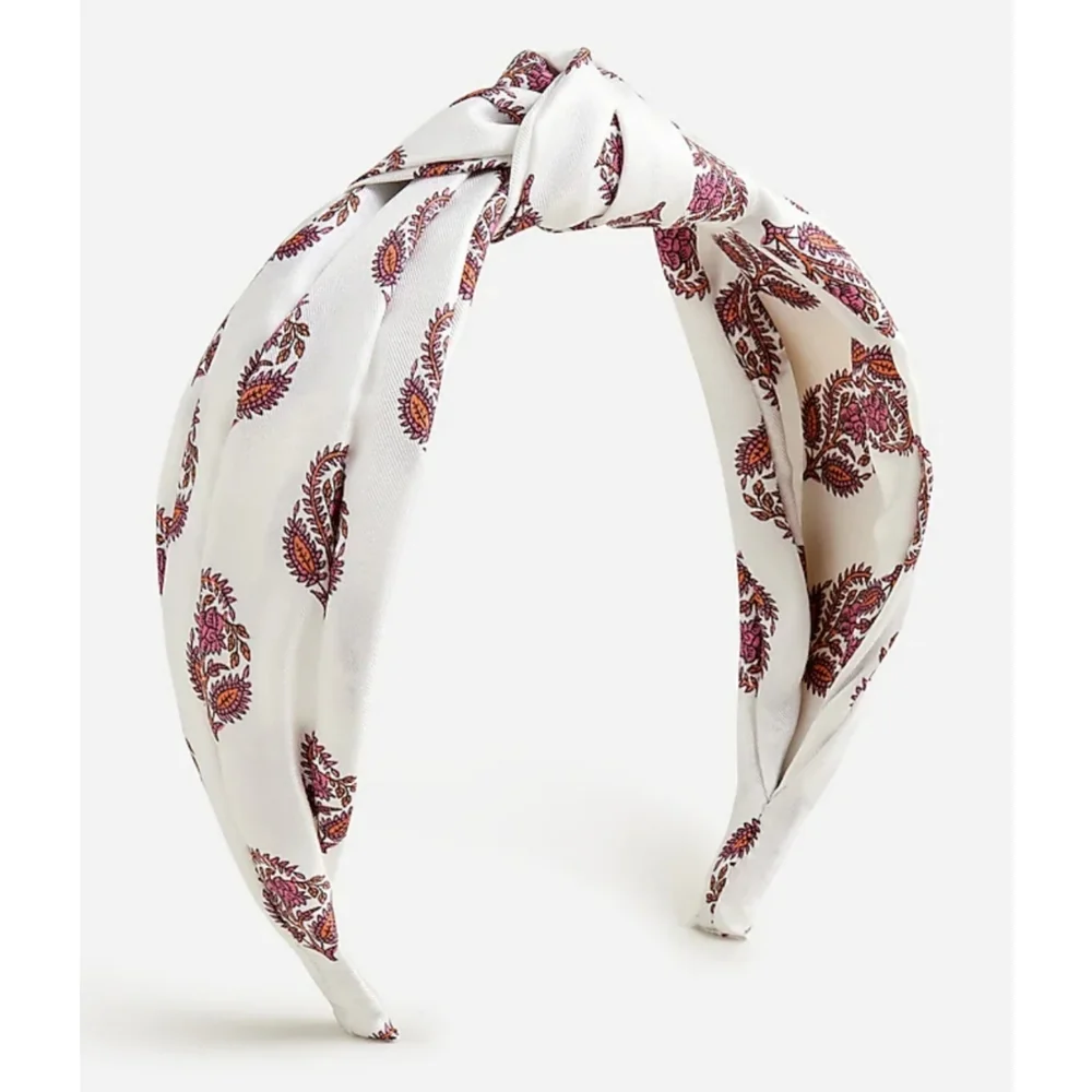 17. J.Crew Printed knot headband